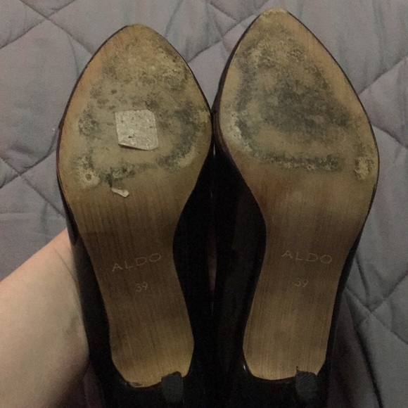 Aldo Black Patent Leather Pumps Size 9 - Picture 3 of 4